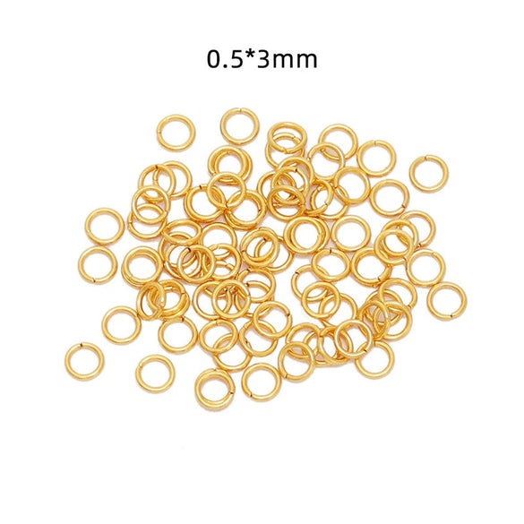 Jewelry Ring Stainless Steel Geometric Mirror Water Plated