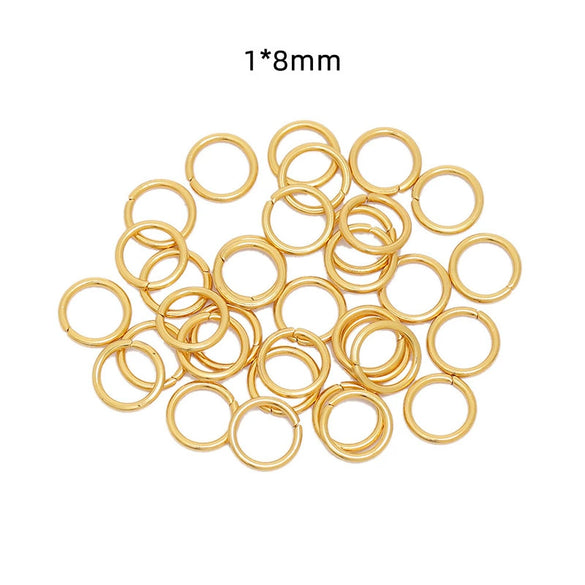 Jewelry Ring Stainless Steel Geometric Mirror Water Plated