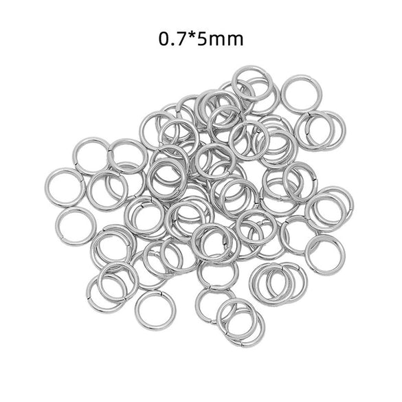 Jewelry Ring Stainless Steel Geometric Mirror Water Plated