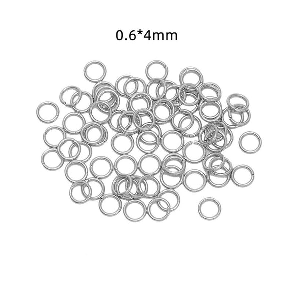 Jewelry Ring Stainless Steel Geometric Mirror Water Plated