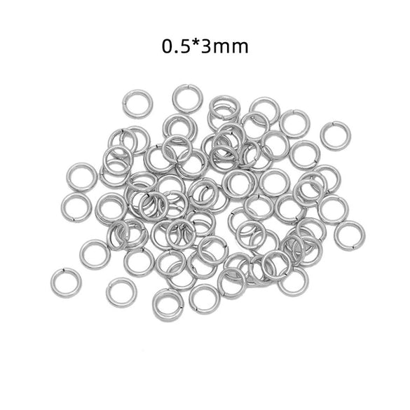 Jewelry Ring Stainless Steel Geometric Mirror Water Plated