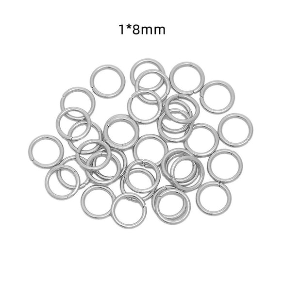 Jewelry Ring Stainless Steel Geometric Mirror Water Plated