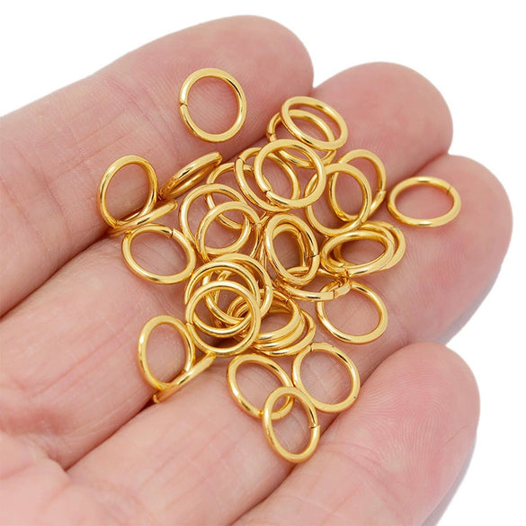 Jewelry Ring Stainless Steel Geometric Mirror Water Plated