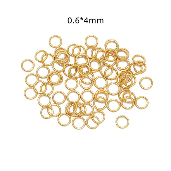 Jewelry Ring Stainless Steel Geometric Mirror Water Plated