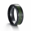 Jewelry Rings Titanium Steel Red Carbon Fiber Letters Numbers Text Pattern Electroplating Unisex