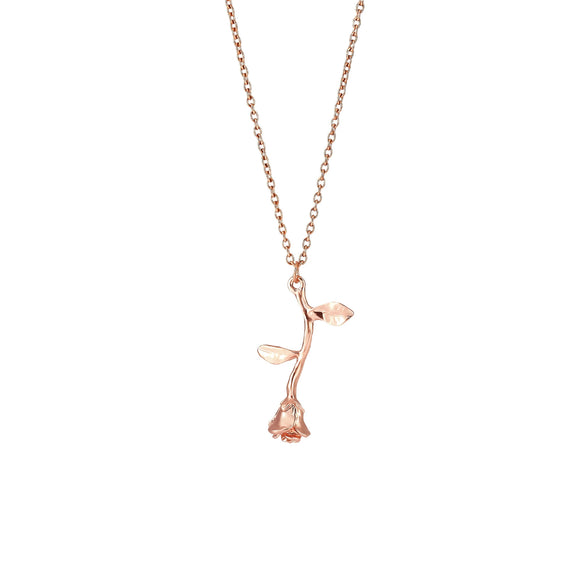 Jewelry Rose Pendant Necklace Alloy Geometric U Shape Electroplating