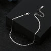 Jewelry S925 Sterling Silver Anklet Geometric Simple Women's
