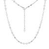 Jewelry S925 Sterling Silver Disc Necklace Electroplating Light Luxury Niche Design For Female