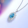 Jewelry S925 Sterling Silver Geometric Diamond Necklace Pendant