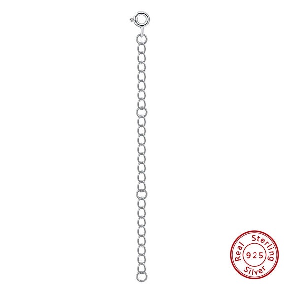 Jewelry S925 Sterling Silver Geometric Ochain Polished Fashion Plain Diy Chain