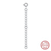 Jewelry S925 Sterling Silver Geometric Ochain Polished Fashion Plain Diy Chain