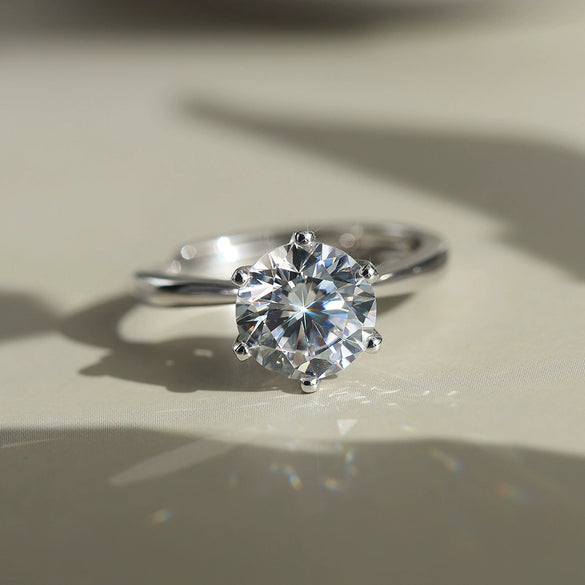 Jewelry S925 Sterling Silver Geometric Ring Electroplating