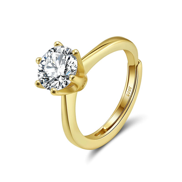 Jewelry S925 Sterling Silver Geometric Ring Electroplating