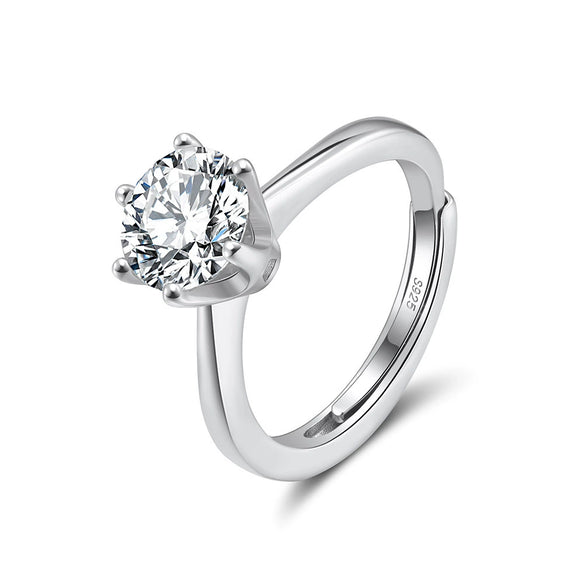 Jewelry S925 Sterling Silver Geometric Ring Electroplating