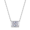 Jewelry S925 Sterling Silver Geometric Square Zirconium Electroplating Women's