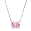Jewelry S925 Sterling Silver Geometric Square Zirconium Electroplating Women's
