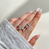 Jewelry S925 Sterling Silver Geometric Square Zirconium Electroplating Women's