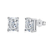 Jewelry S925 Sterling Silver Geometric Square Zirconium Electroplating Women's