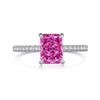 Jewelry S925 Sterling Silver Geometric Square Zirconium Electroplating Women's