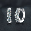 Jewelry S925 Sterling Silver Moissanite Geometric U Shape Earrings