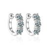 Jewelry S925 Sterling Silver Moissanite Geometric U Shape Earrings