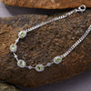 Jewelry S925 Sterling Silver Natural Gemstone Geometric Style Bracelet For Women