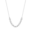 Jewelry S925 Sterling Silver Natural Pearl Geometric Pendant Necklace Electroplating
