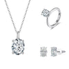 Jewelry S925 Sterling Silver Rock Candy Style Set With Zircon For Women