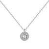 Jewelry S925 Sterling Silver Round Highgrade Zircon Inlaid Electroplating Style For Women