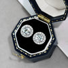 Jewelry S925 Sterling Silver Round Highgrade Zircon Inlaid Electroplating Style For Women