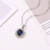 Jewelry Set Alloy Geometric Sunflower Artificial Crystal Earrings And Necklace