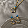 Jewelry Set Alloy Titanium Steel Portrait Engraving Electroplating For Women