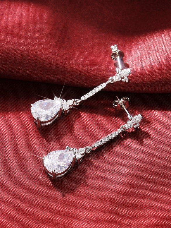 Jewelry Set Copper Geometric Pearshaped Water Drop Earrings For Women