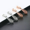Jewelry Set Copper Water Drop Hollow Electroplated Pendant Earrings For Women