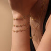 Jewelry Set English Letter Pattern 316L Stainless Steel 316L Stainless Steel Goldplated Electroplated Clavicle Necklace And Bracelet