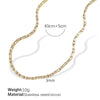 Jewelry Set Fashionable Zircon 316L Stainless Steel Necklace And Bracelet For Women With Electroplating Treatment