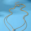 Jewelry Set Mixed Materials Imitation Pearl Rhinestone Heart Water Drop Bell Pattern O Word Chain Highend Minimalist For Women