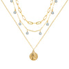 Jewelry Set Mixed Materials With Heart Water Drop Bell Pattern Set With Pearls For Ladies