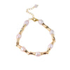 Jewelry Set Pearl Electroplating Women's Freshwater Pearl Splicing Necklace Bracelet Retro Style