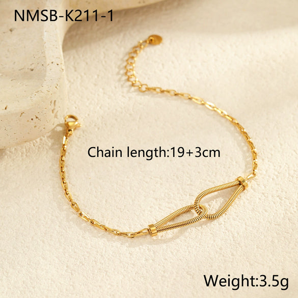 Jewelry Set Stainless Steel Geometric Electroplating For Women