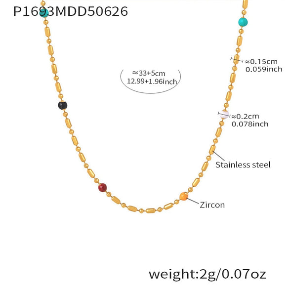 Jewelry Set Stainless Steel Material 18K Real Gold Plated Kitty Pattern