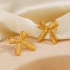 Jewelry Set Titanium Steel Bow 18K Goldplated For Women