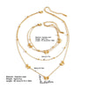 Jewelry Set Titanium Steel Box Chain Bow Pendant With Love Drop Bell Pattern