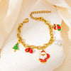Jewelry Set Titanium Steel Christmas Cartoon Element Electroplating For Women