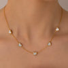 Jewelry Set Titanium Steel Heart Shape Electroplated For Women