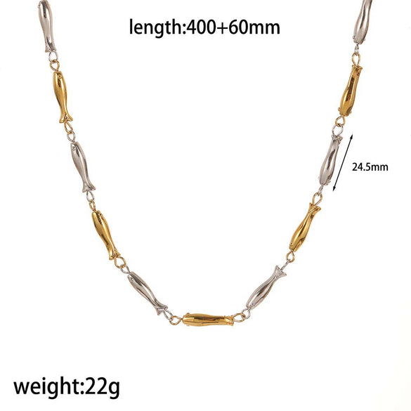 Jewelry Set Titanium Steel Stainless Steel Animal Zodiac Electroplating Bracelet Necklace Unisex Stylish Simple Personality
