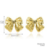 Jewelry Set With Imitation Pearl Beaded Bow Electroplated