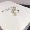 Jewelry Set With Natural Sea Shell Ginkgo Leaf And Freshwater Pearl