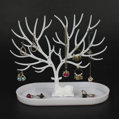 Jewelry Shelf Creative Plastic Tree  Nail Earrings Bracelet Necklace Storage Rack Desktop Jewelry Display Stand