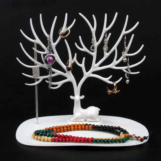 Jewelry Shelf Creative Plastic Tree  Nail Earrings Bracelet Necklace Storage Rack Desktop Jewelry Display Stand